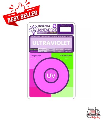6-in-1 QUANTADOSE  UVA/UVB/UVC/Far-UVC Light - UV TEST CARD