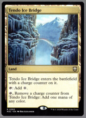 Tendo Ice Bridge 0393 Non Foil Rare Modern Horizons 3 MTG Near Mint