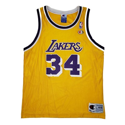 VTG Champion Shaquille O'Neal Shaq Los Angeles Lakers Jersey YOUTH