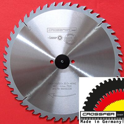 HM Sägeblatt 240x30mm Z48 WZ PREMIUM-QUALITÄT *MADE IN GERMANY* Kreissägeblatt