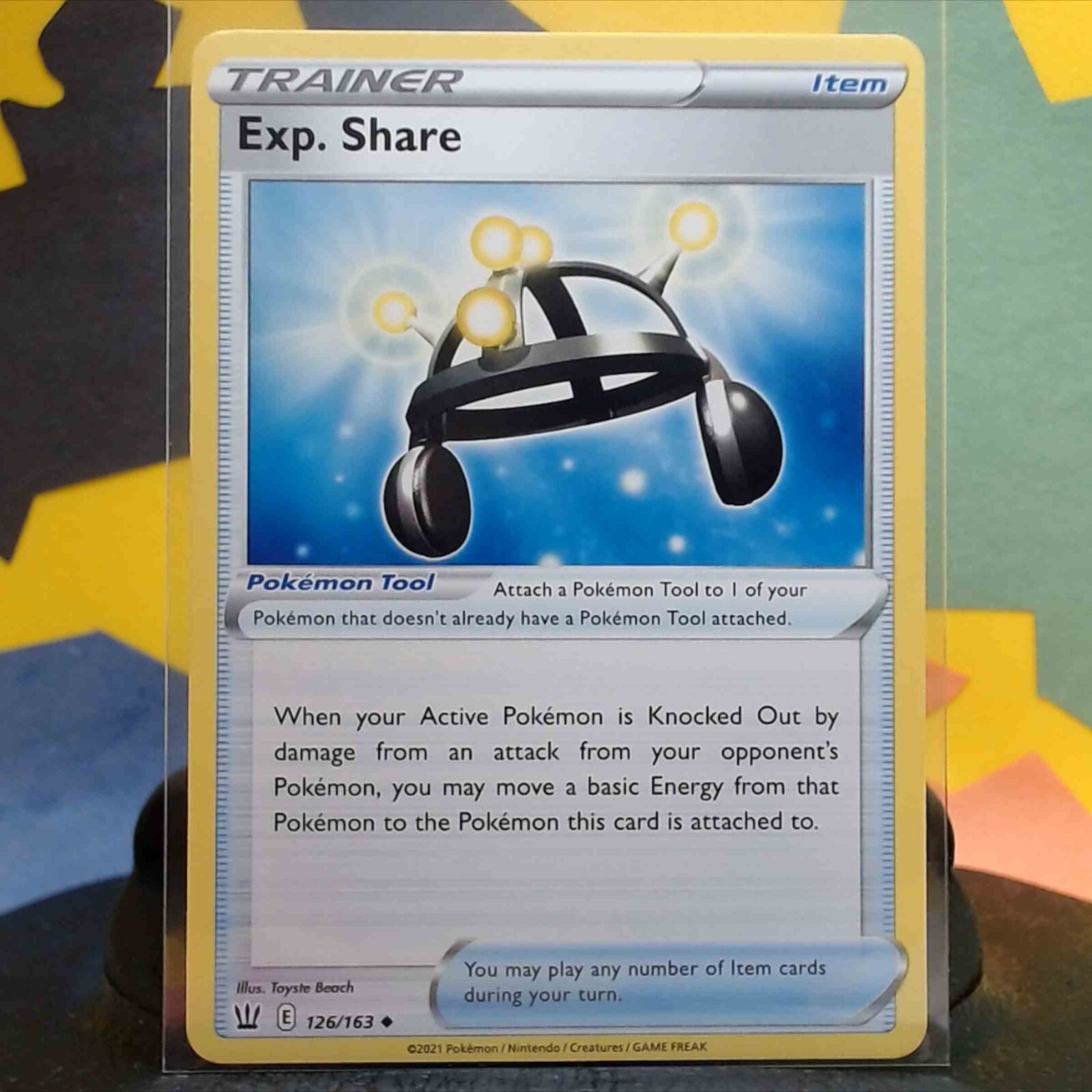 Pokemon Exp Share Unplayed 2021 Sword & Shield Battle Styles Card #126 TCG NM