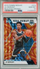 JA Morant [Reactive Orange] #274 Prices | 2019 Panini Mosaic