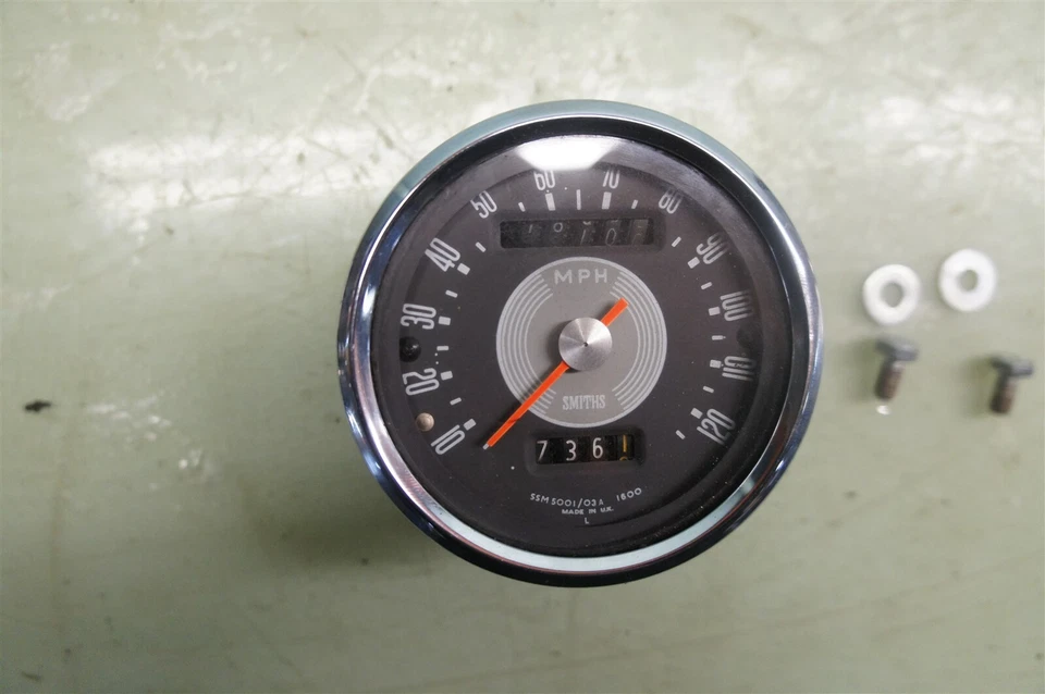 Triumph T100R Daytona Twin T100 T100C TR5T 1968 Trophy *2511 velocímetro Foto 3 de 4