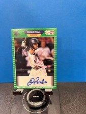 Oswald Peraza 2021 Leaf Pro Set Prospect Auto Green NY Yankees