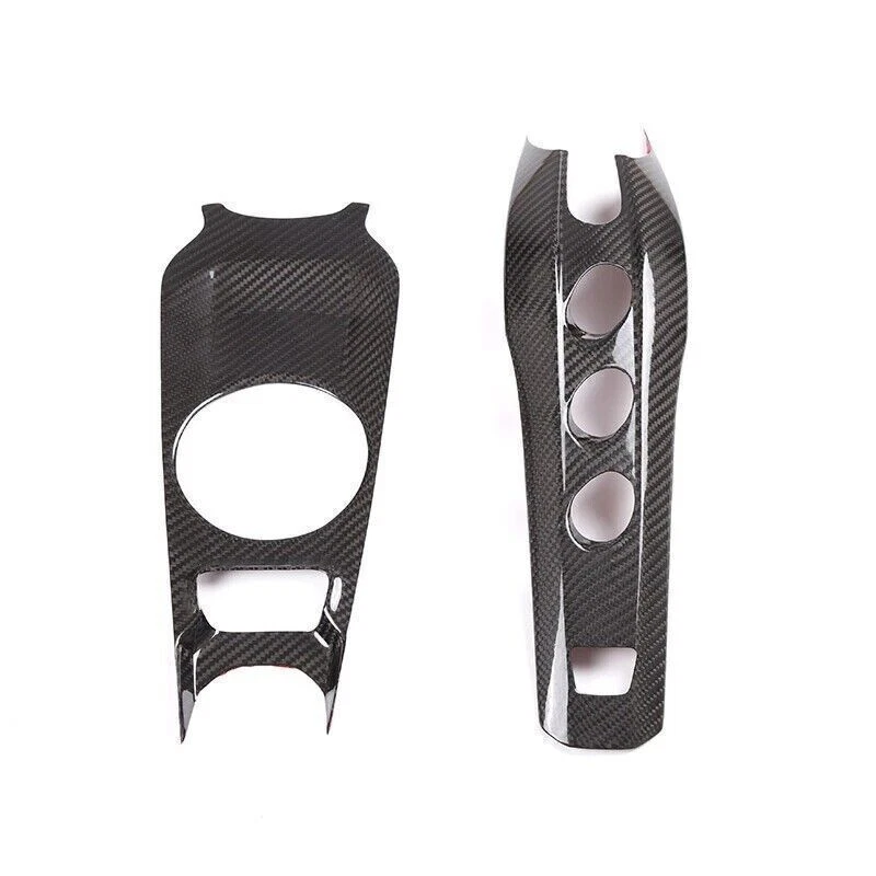 Cubierta de portavasos de control central de coche de fibra de carbono seca para Ferrari F12 Berlinetta Foto 3 de 4