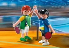 Playmobil Sports  Action Ping Pong Olympic Game Players Athletes Set 5197 New 
