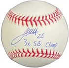James White "3x SB Champ" Autographed Baseball (JSA)