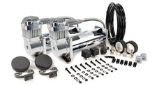 Viair Dual 450c Chrome Constant Duty Air Compressors For Train Horns - 150 Psi