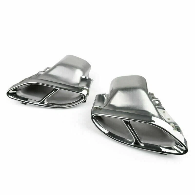 Tubos silenciadores puntas de escape de coche para Mercedes Benz Clase C/E GLC W205 W212 14-16 Foto 4 de 4