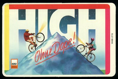 Advertising Stickers - DAK No Dope Mountain Bike - 15x10cm Vintage Advertising 80s 90s