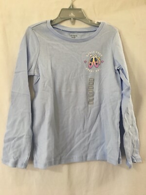 NWT Carter's Dance Tee Shirt Top Girls Long Sleeve Perwinkle many sizes