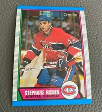 Stephane Richer 1989 OPC #153 Montreal Canadians