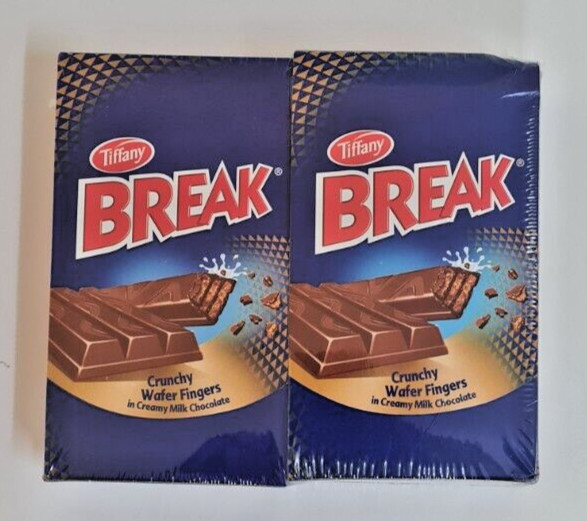 Tiffany Break Crunchy Wafer Fingers en crema chocolate con leche 4 dedos 2 x ...