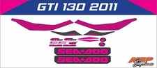 SEADOO GTI 130 2011 Graphics / Decal / Sticker Kit CUSTOM PINK