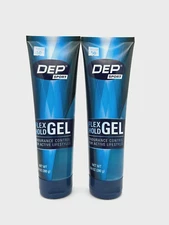 2 x DEP Flex Hold Styling Gel Effortless Control For Healthy Hydrated Hair 9.8oz