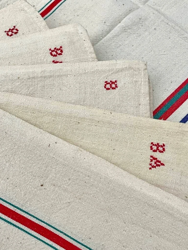 Torchons en métis - VENDUS À L'UNITÉ - Années 50/60 - Chiffre B ou BA - Ref 2256 - Photo 3/4