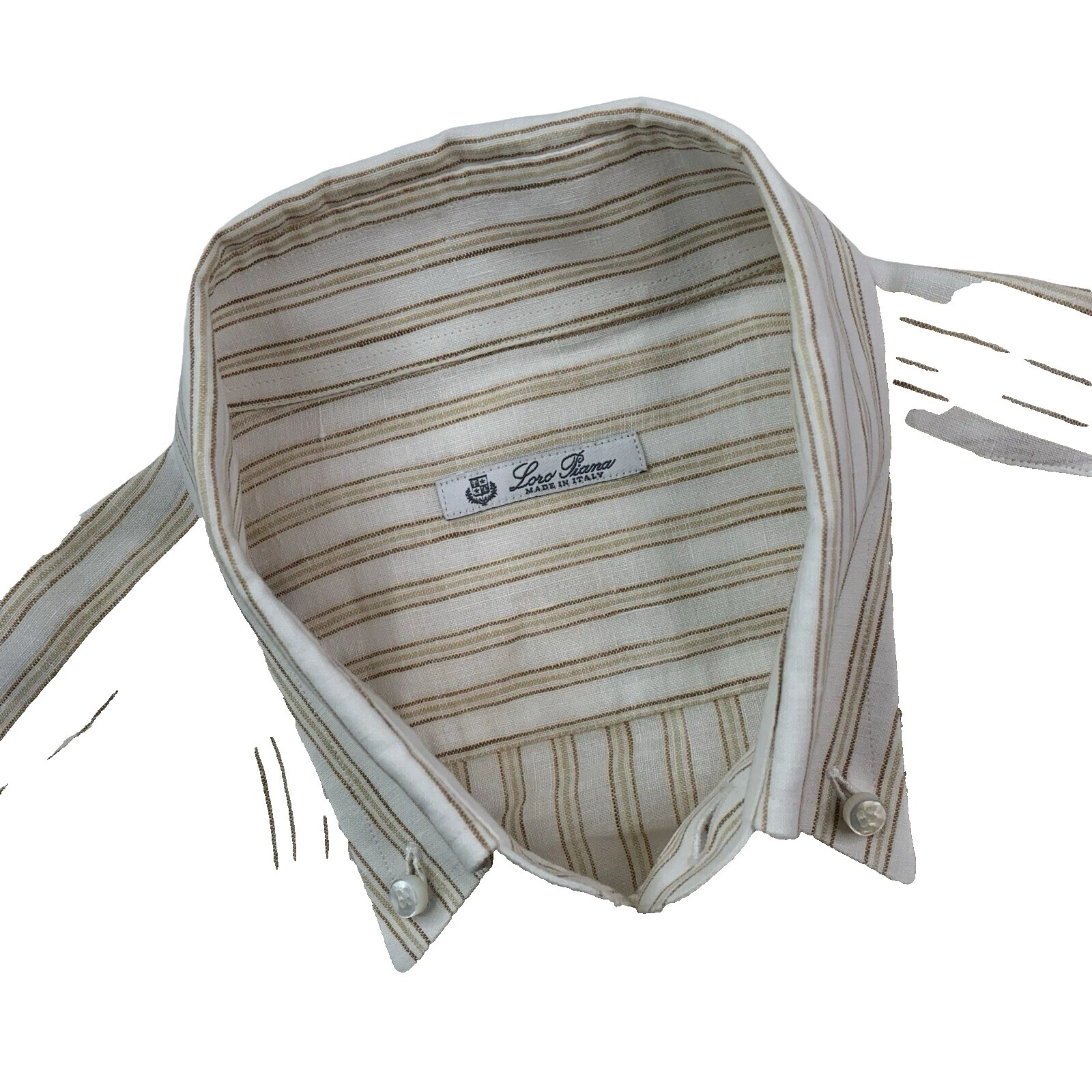 Camisas informales de lino para hombre Loro Piana con botones