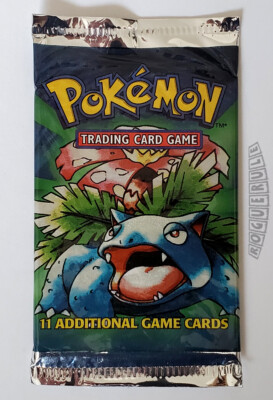 🚦1 Pokemon Base Booster Pack - Venusaur - Rare USA 2000