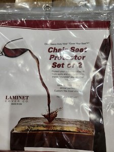 LAMINET Vinyl Chair Protectors Clear 26X253/4-Inch Fits Chairs up to 21"x 21"