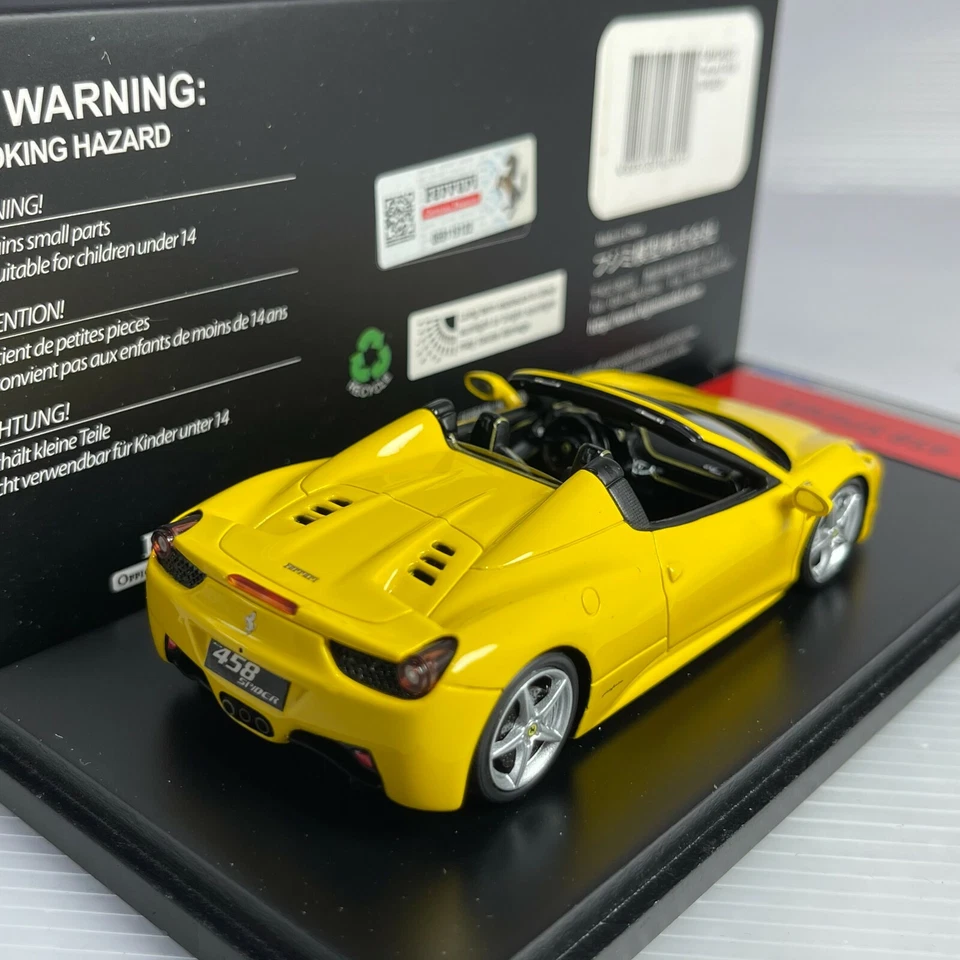 1/43 Fujimi TSM Miniatures Ferrari F458 Spider Yellow - Image 2 of 2