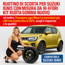 Ruotino Di Scorta Per Suzuki Ignis Con Misura Da 16 4Fori Kit Ruota Gomma Nuovo