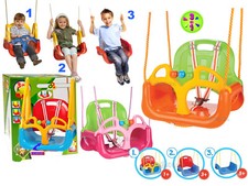 Siège pour Balançoire 3 IN 1 Avec Protection Amovibles En PVC Avec Dossier