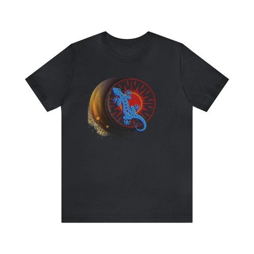 Unisex Jersey Short Sleeve Tee - Gecko - Moon - Eclipse - Picture 74 of 169