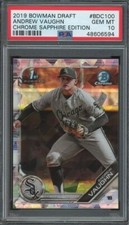 2019 Bowman Draft Andrew Vaughn Chrome Sapphire Edition PSA 10