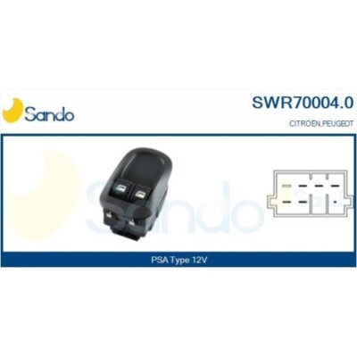 Schalter Fensterheber Sando SWR70004.0 für Citroën/peugeot Fahrerseitig