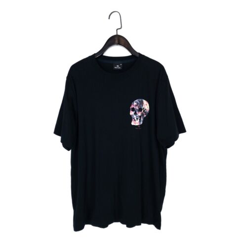 Paul Smith Black Skull Graphic Short Sleeve T-Shirt - Size 2XL - Picture 1 of 13