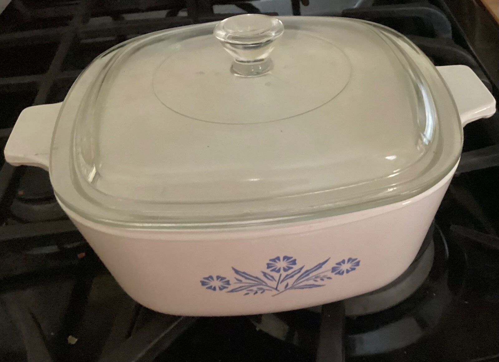Corning Ware Baking Dish P1B Blue Cornflower 1 Quart & Lid Casserole