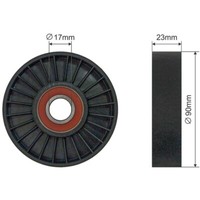 NTY Spannrolle Keilrippenriemen FüR Saab 9-3 Cabriolet YS3D 2.0 Turbo