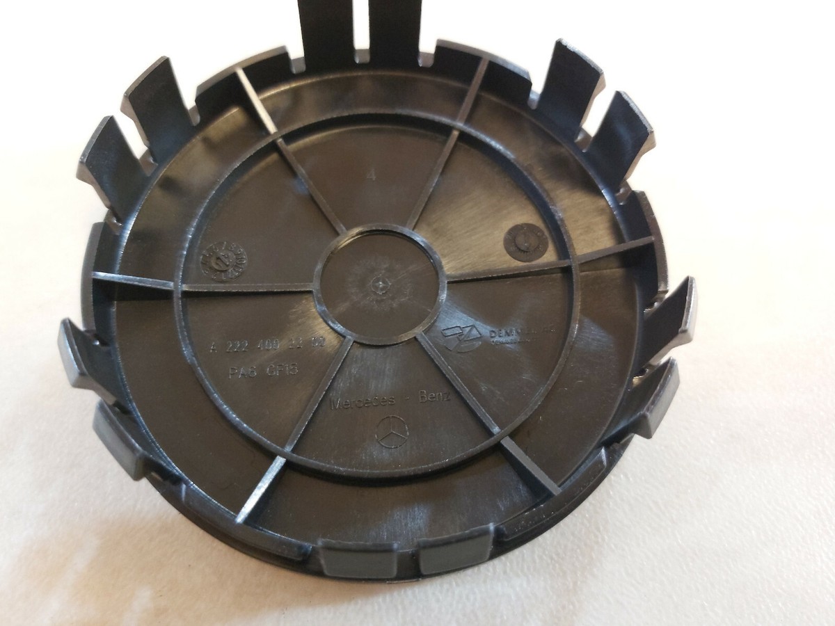 Genuine Mercedes Benz BLACK Alloy Wheel Hub Centre Cap 75mm 