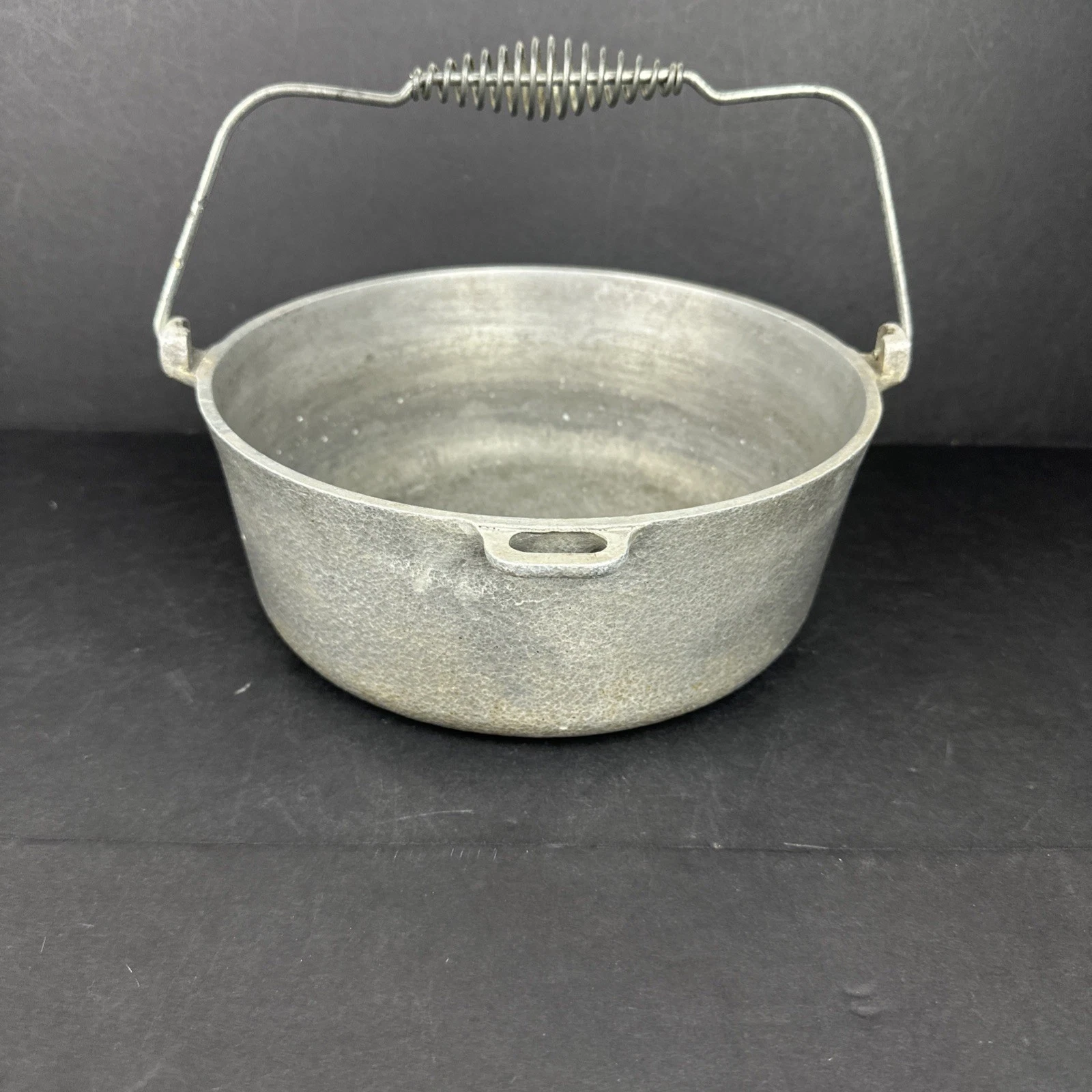 Vintage Hammercraft Club Aluminum Hammered Dutch Oven Pot Coiled Handle 4.5 Qt