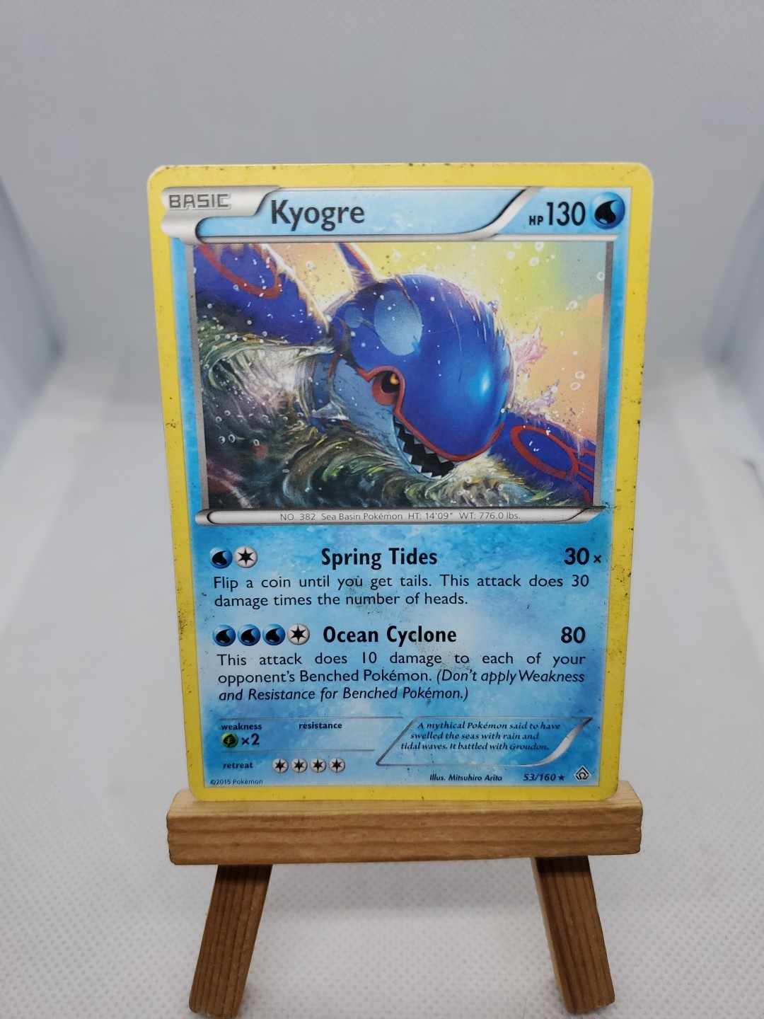 Kyogre 53/160 Rare XY  Primal Clash Non Holo Pokémon Card