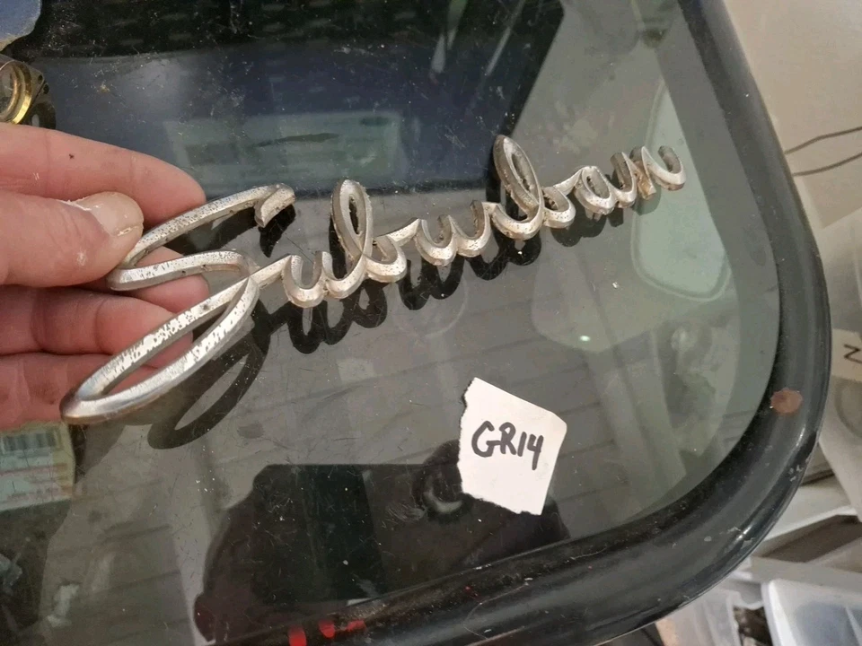 VINTAGE 1959 PLYMOUTH SUBURBAN EMBLEM SCRIPT OEM MOPAR - Image 4 of 4