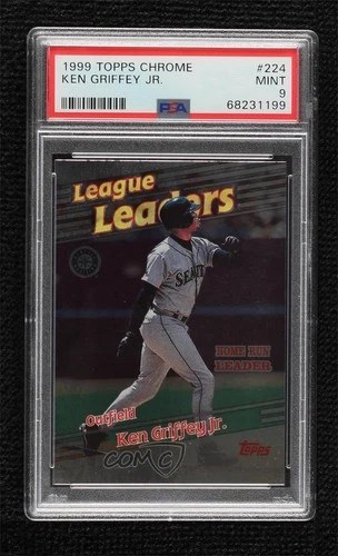 1999 Topps Chrome League Leaders Ken Griffey Jr #224 PSA 9 MINT HOF