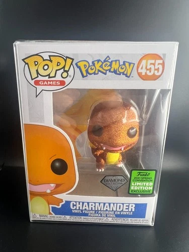 Charmander Pokemon Funko Pop 455 Vinyl Figure Diamond Collection
