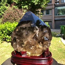 19.31LB Natural Black Crystal Quartz Mineral Specimen Healing Reiki 2527