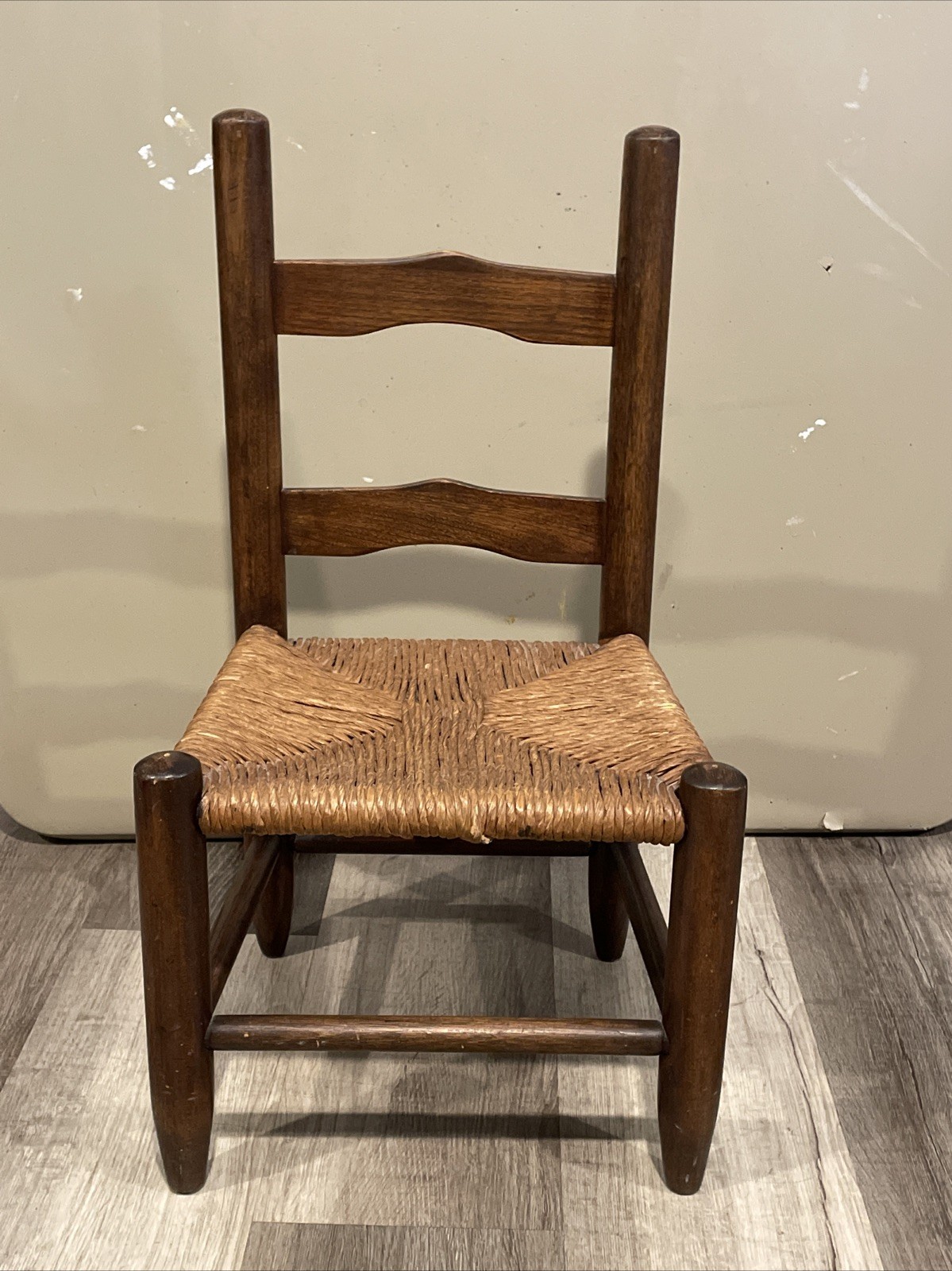Children Antique Ladder Back Chair