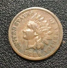 1886 T1 Indian Head Cent, VF. Sharp, Full Liberty! South Texas Coins! F180