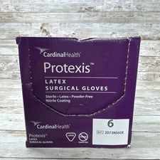 Protexis Latex Surgical Gloves Sterile Cardinal Health 1 Box Size: 6 *See Date*