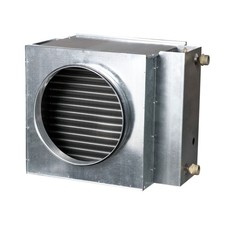 VENTS NKV 315-4 Warmwasser-Heizregister rund verzinkt, 4-reihig, 16 bar G 1" WRG