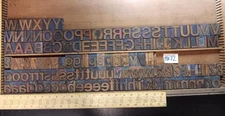 Letterpress WOOD Type 10 Line 1-2/3" Gothic Sorts Upper&Lower Case 138 PCS MW72