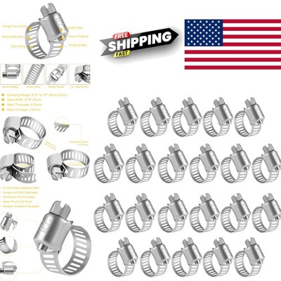 Versatile Stainless Steel Hose Clamps 22 Pack for Automotive and Industrial Use