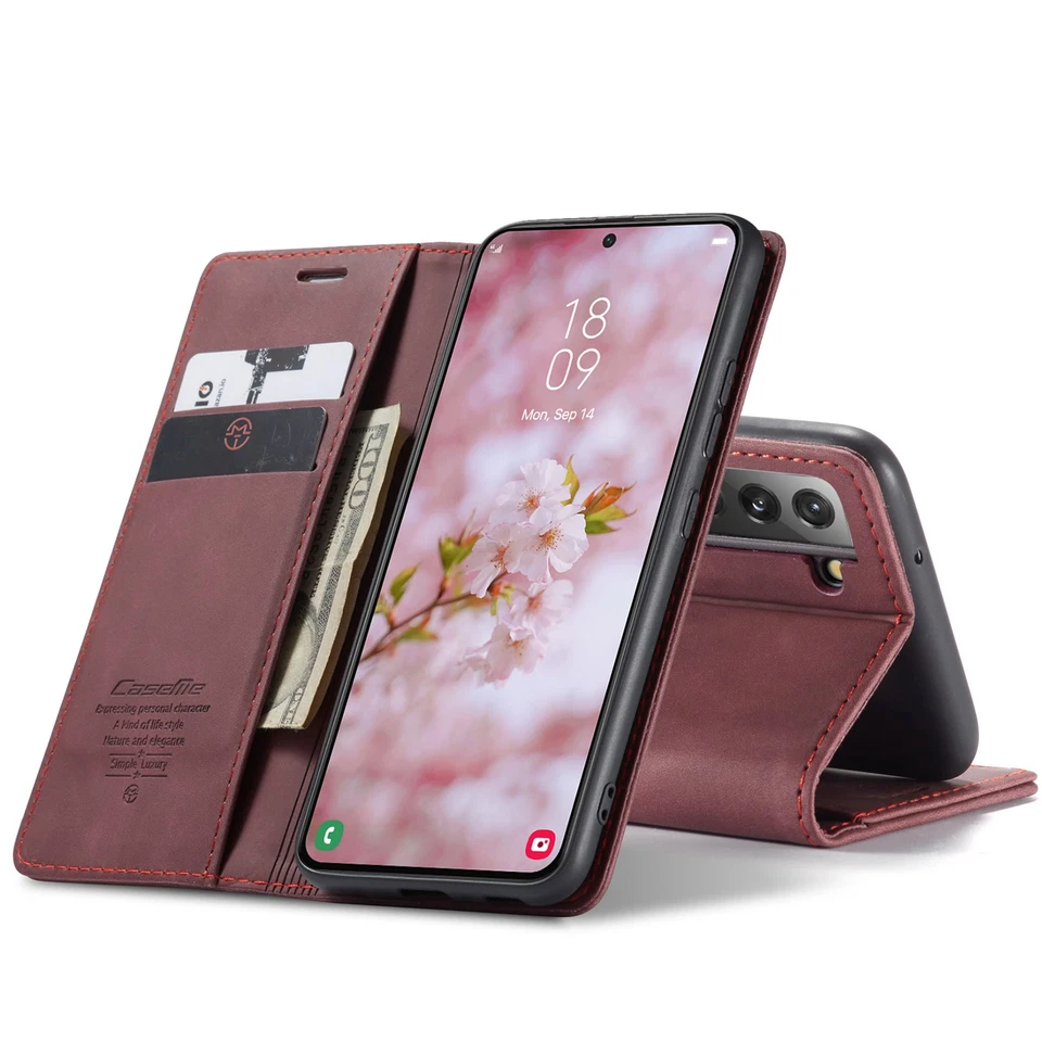 Hülle für Samsung Galaxy Klapphülle Smartphone Kartenfach Magnet Handy Tasche - Bild 4 von 4