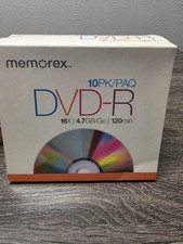 New Memorex 9-PACK DVD-R Recordable Discs 16X 4.7GB 120Min