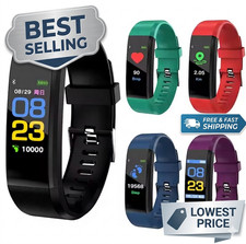 Fitness Smart Watch Activity Tracker Heart Rate For Women Men Oxygen BP Monitor