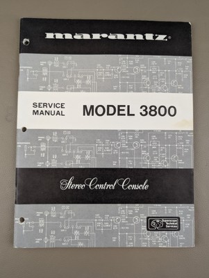 Marantz Model 3800 Stereo Control Console Service Manual D-581