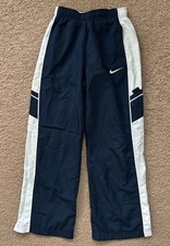 Nike Boys Blue White Athletic Sweat Pants Sz M